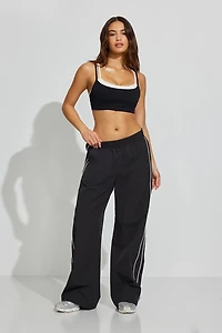 Nylon Straight Leg Pants