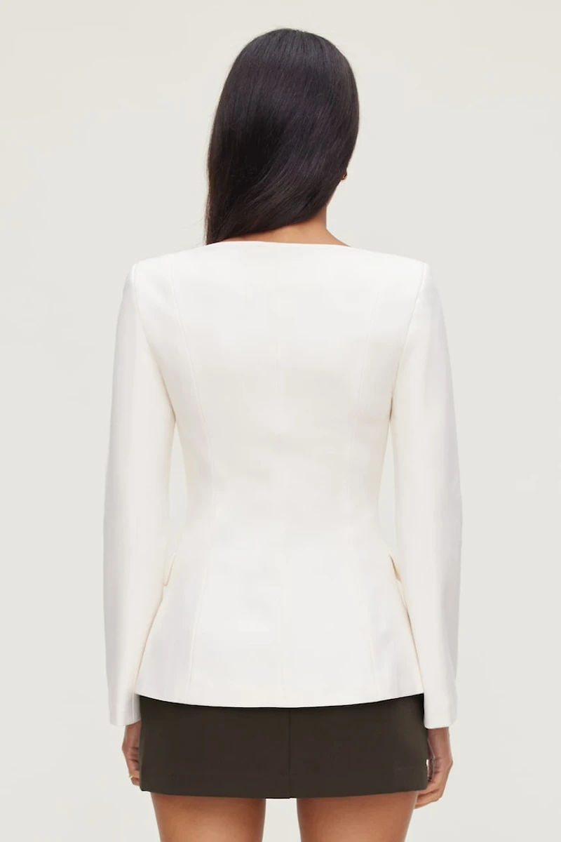 Boat Neck Ponte Blazer