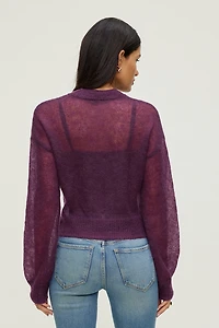 Premium Mohair Balloon Sleeve Sweater