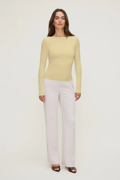 Nola Sculpt Long Sleeve Top