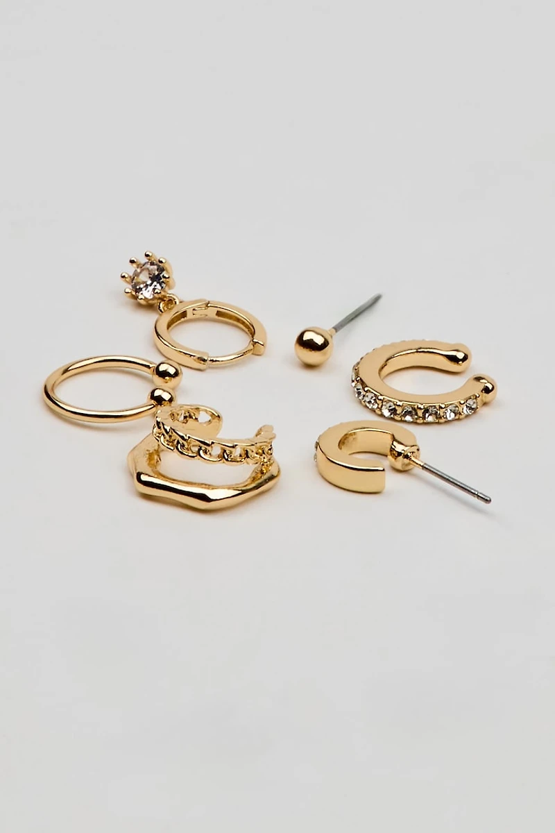 6 Pack Party Cluster Earrings