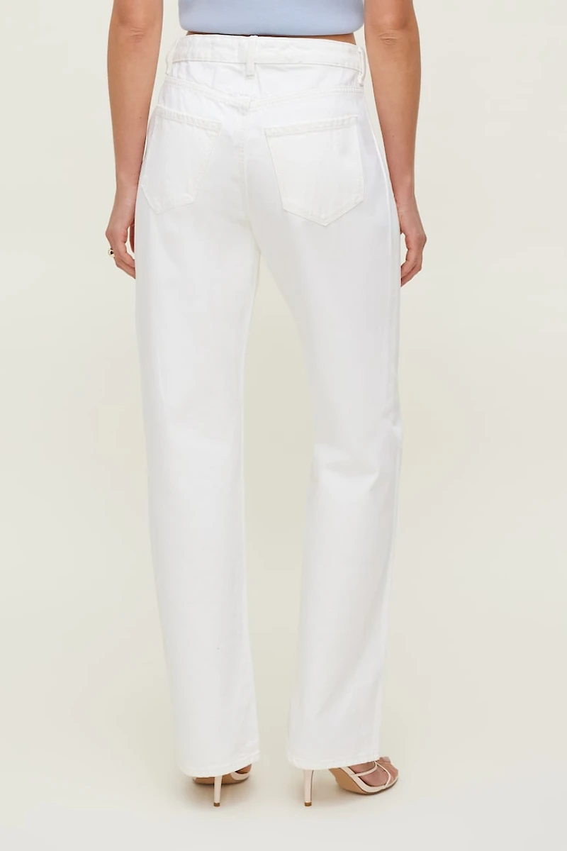 Mika Mid Rise Relaxed Straight Leg Jeans