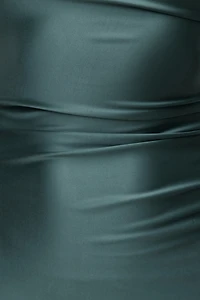 Robe maxi extensible et satinée Jayde