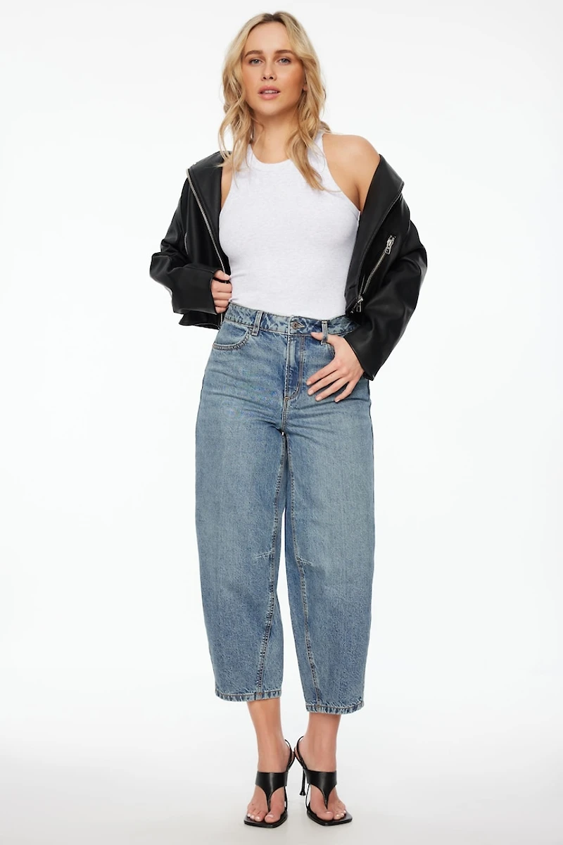 Jean à taille haute et jambe ballon Blair