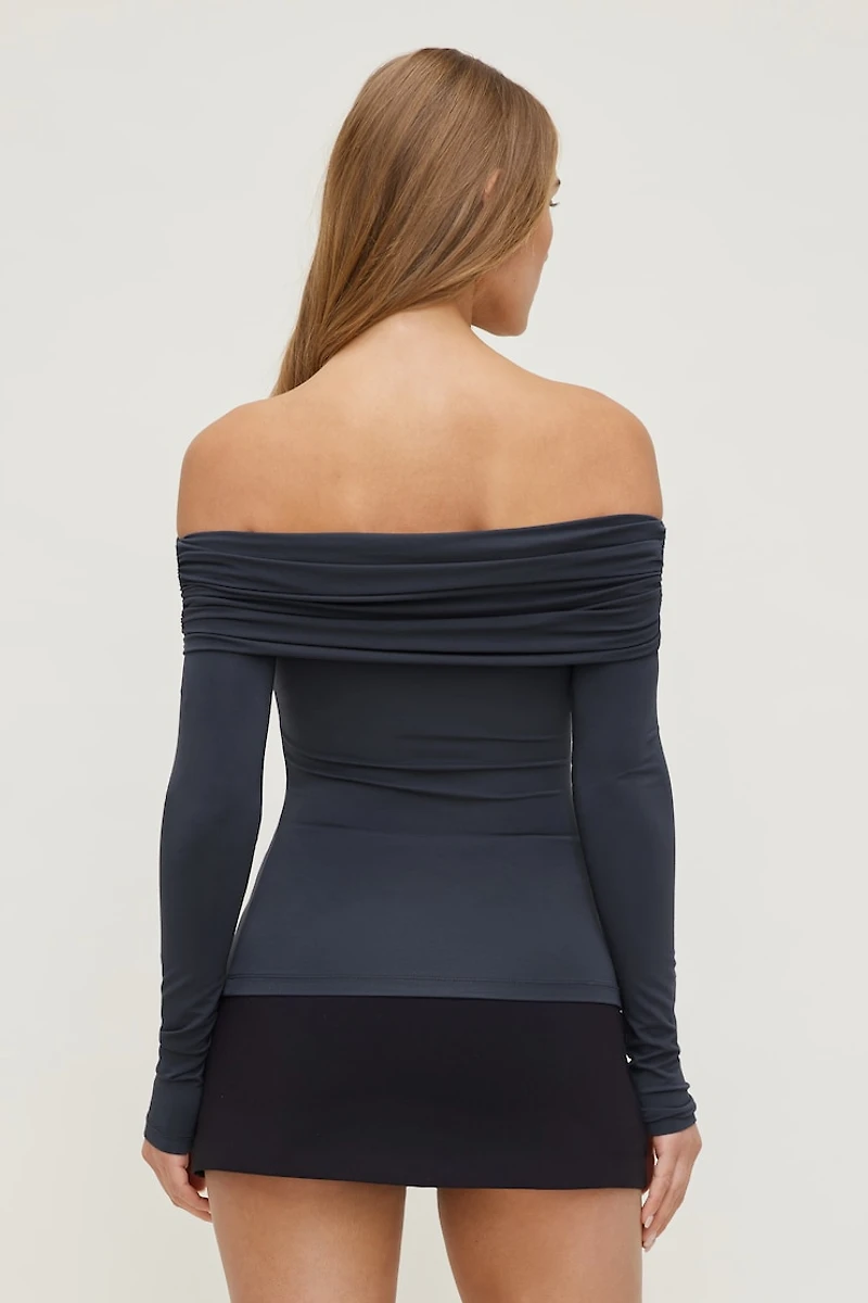 Off Shoulder Long Sleeve Top