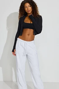SoftActive Crop Long Sleeve Zippie