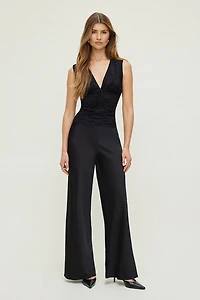 Shirred Lace Tank Top