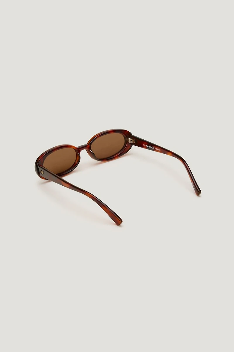LE SPECS | Outta Love Oval Sunglasses