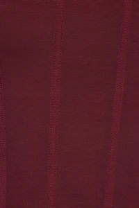 Mesh Longline Tube Corset Top