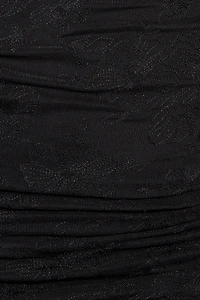 Ruched Mesh Mini Tube Dress