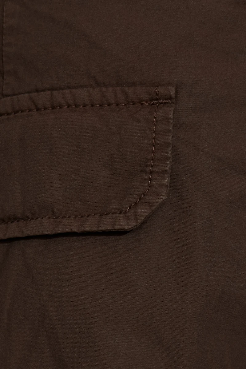 Low Rise Baggy Poplin Cargo Pants