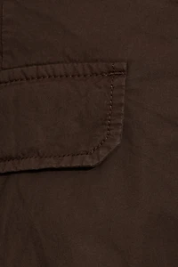 Low Rise Baggy Poplin Cargo Pants