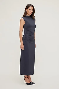 Bria Sculpt Mock Neck Maxi Dress