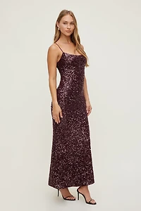 Simona Sequin Maxi Dress