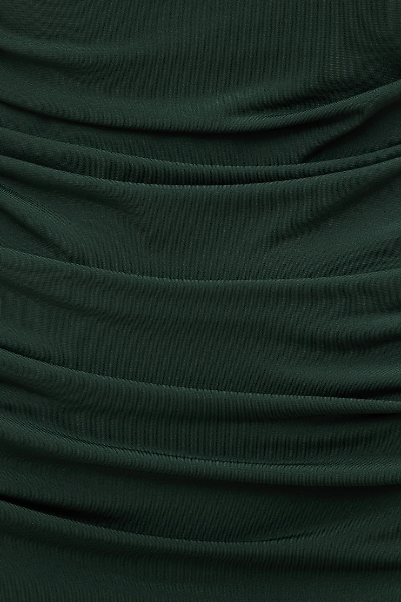 Bria Sculpt Mock Neck Maxi Dress