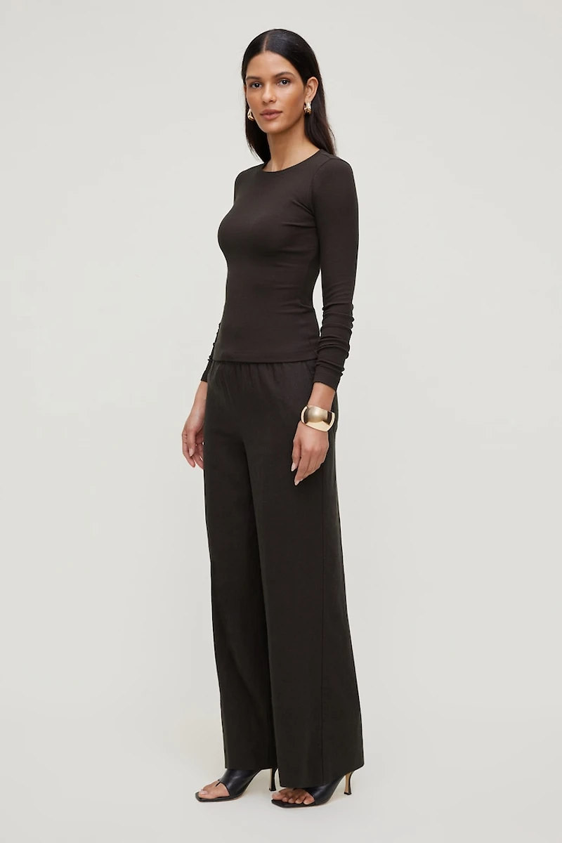 Leo Linen Wide Leg Pants