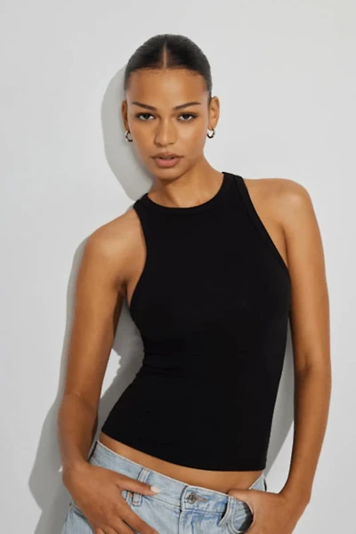 High Neck Cotton Tank Top