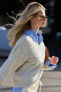 Chandail à col en V Heavenlyarnᴹᶜ