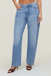Mika Mid Rise Relaxed Straight Leg Jeans