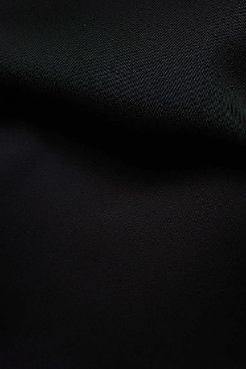 Open Back Satin Blouse