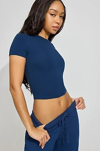 SuperSoft Crewneck Cropped T-Shirt