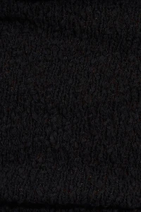 Haut licou à col châle en bouclé