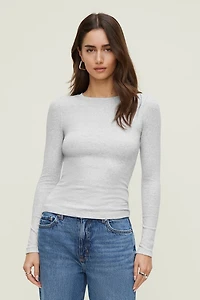 Tedi Ribbed Long Sleeve T Shirt