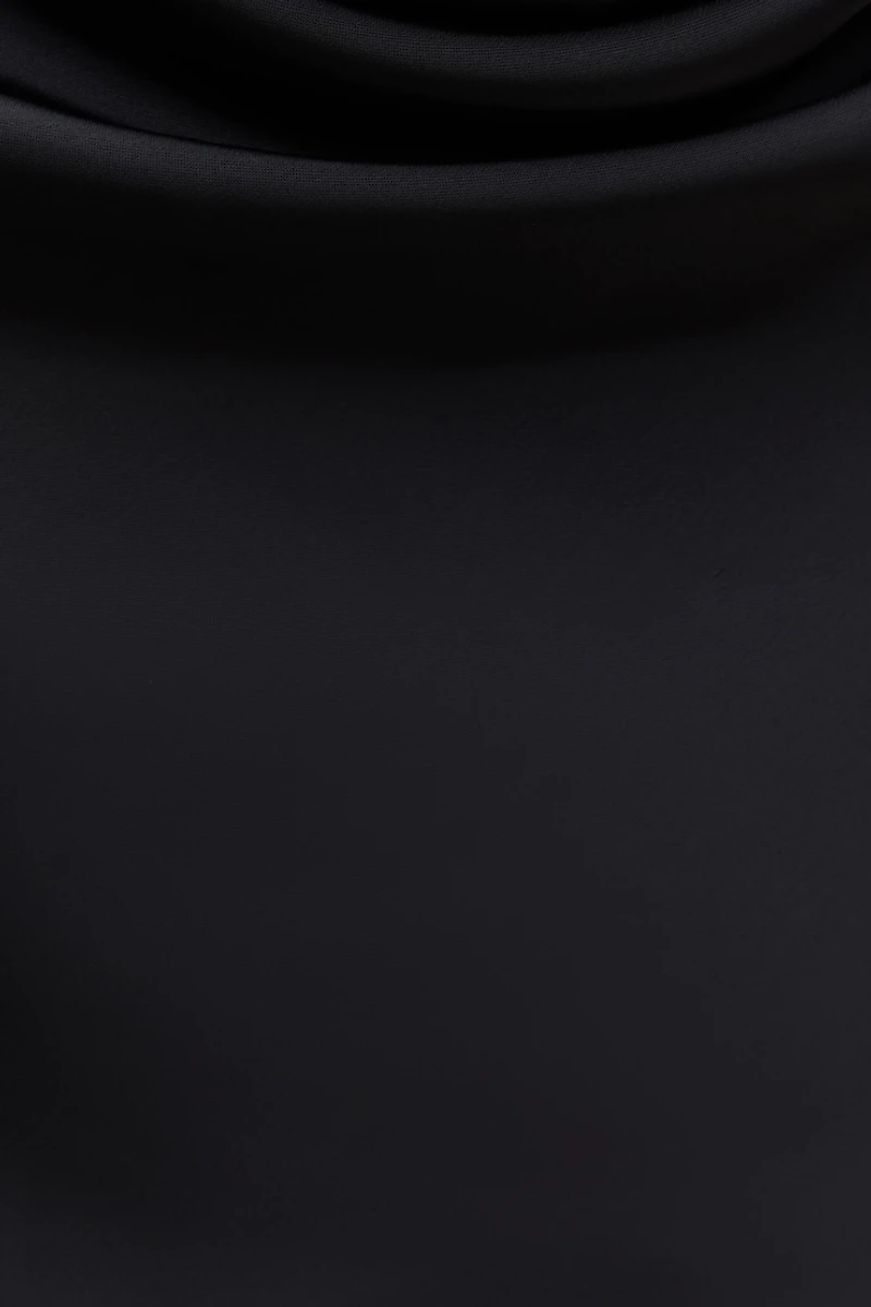 Camila Satin Cowl Halter Neck Blouse