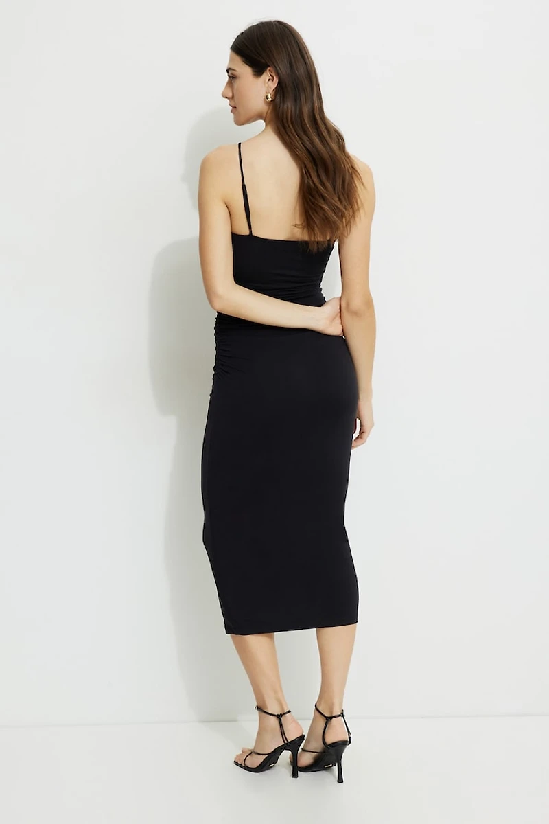 Ines Ruched Jersey Maxi Dress