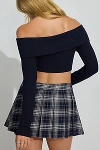 Haut à manches longues et épaules dégagées Kayla