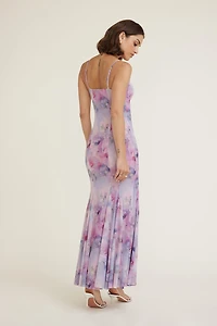 Dahlia Scoop Neck Mermaid Maxi Dress
