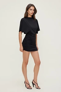 Sculpt Draped Dolman Mini Dress