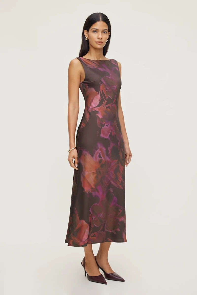 Liora Satin Maxi Slip Dress