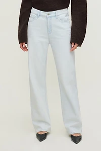 Mika Mid Rise Relaxed Straight Leg Jeans