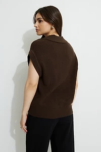 Oversized Sweater Vest