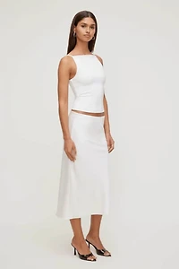 Sculpt Strappy Boat Neck Tank Top