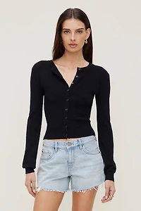 Cardigan à col rond Rebecca