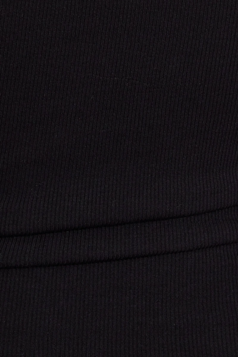 Ribbed Crewneck T-Shirt