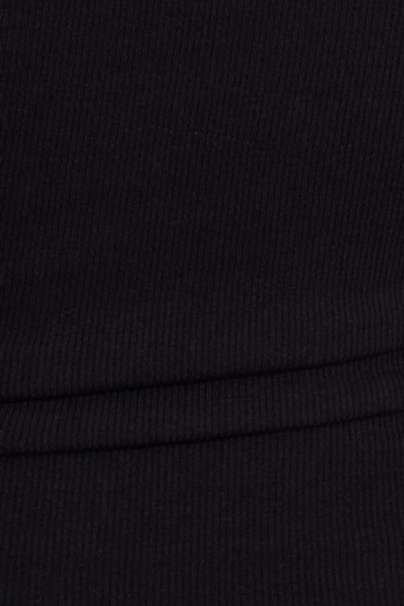 Ribbed Crewneck T-Shirt