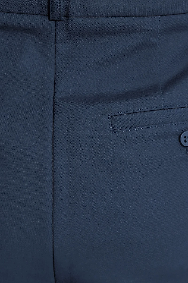 Pleated Straight Leg Pants