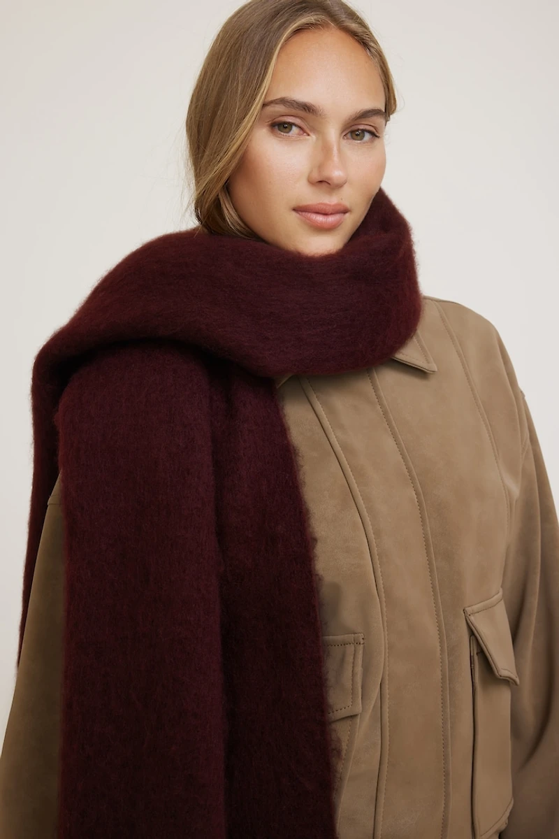 Oversized Fringed Scarf