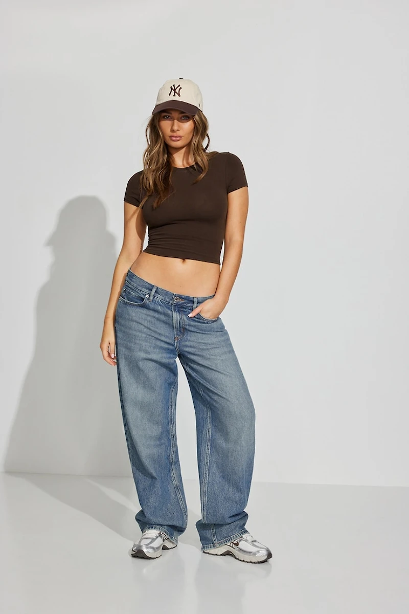 SuperSoft Crewneck Cropped T-Shirt