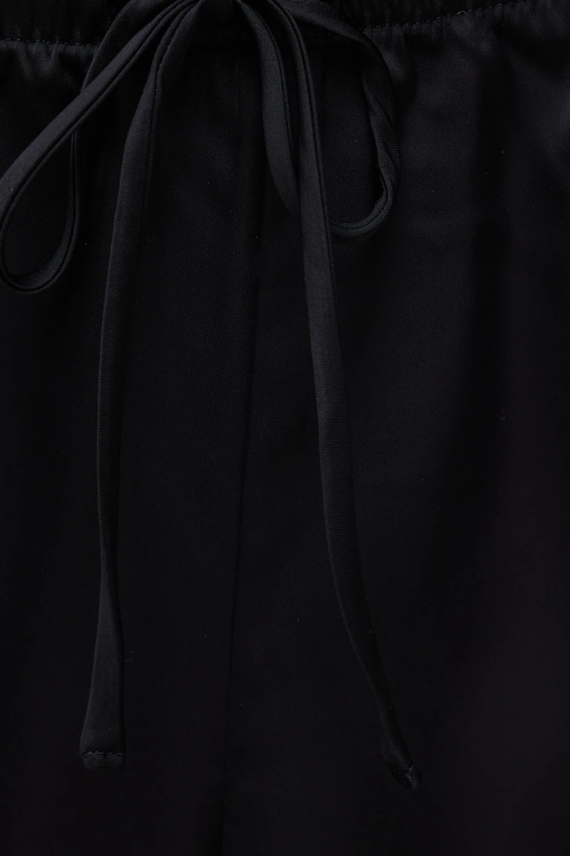 Pantalon en satin à jambe large Leo