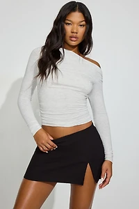 Paris Micro Skort With Slit