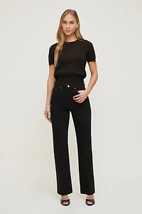 Olivia Comfort High Rise Straight Leg Jeans