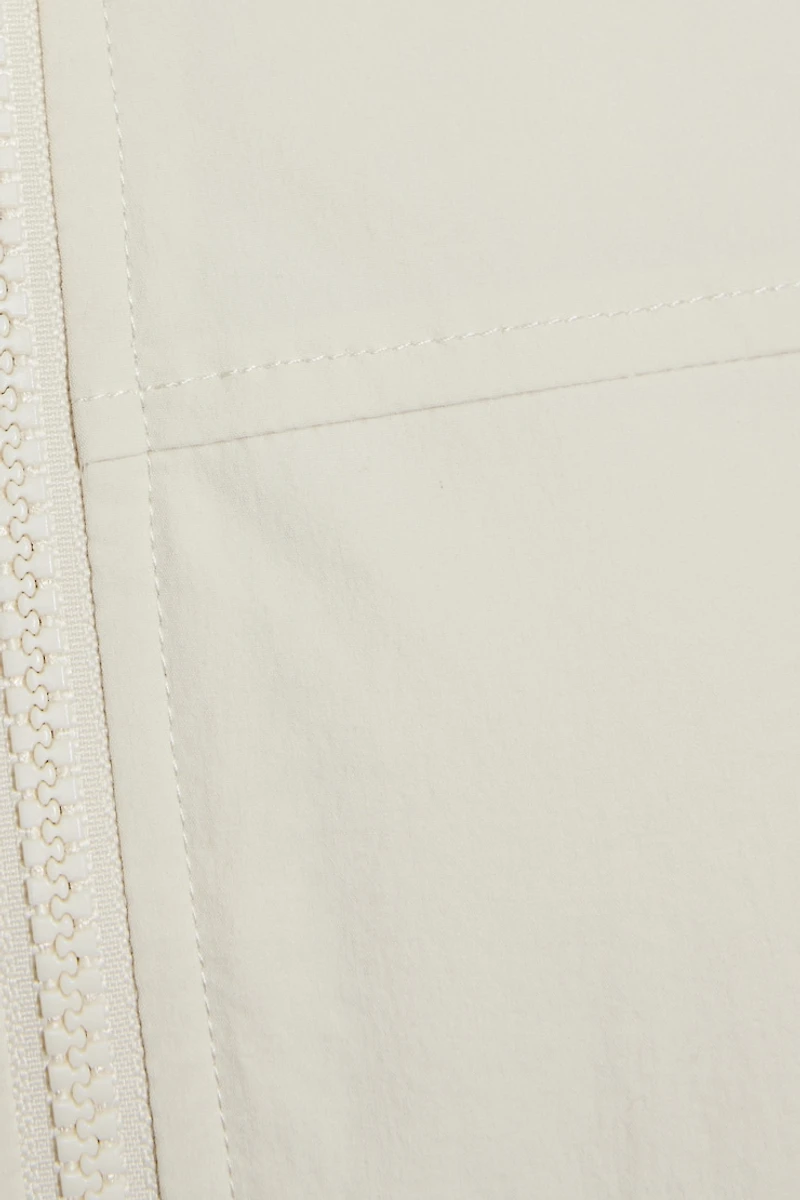 Blouson aviateur écourté en nylon