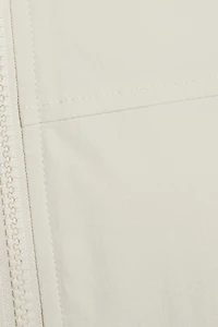 Blouson aviateur écourté en nylon