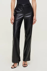 Camelia Straight Leg Faux Leather Pants