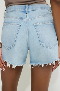 Miles Mid Rise Relaxed Denim Shorts