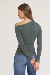 Cleo Long Sleeve Off Shoulder Top